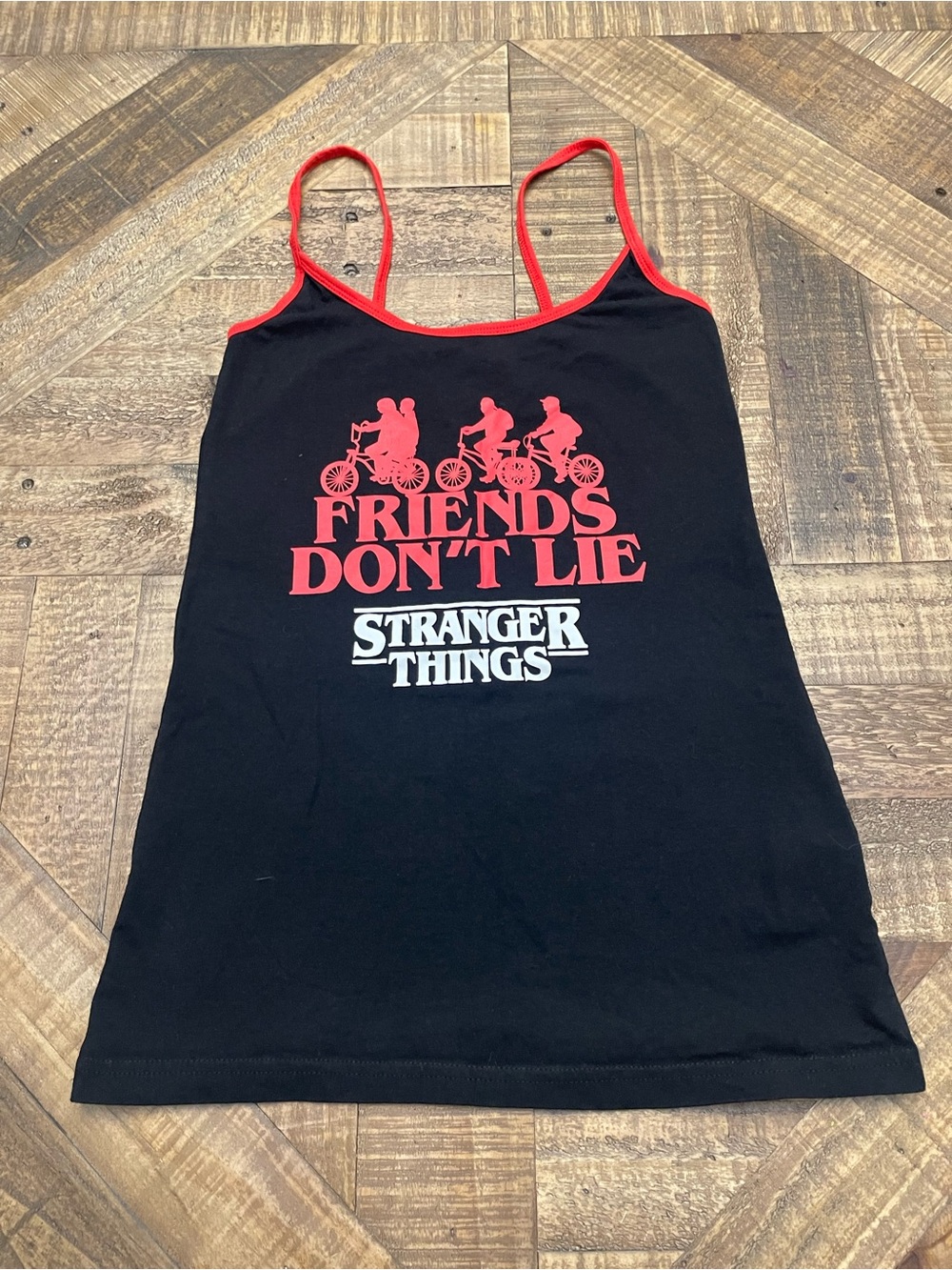 Official Stranger Things "Friends Don't Lie" Cami Tank Top